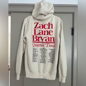 Zach Bryan Quittin Time Tour official hoodie - size small